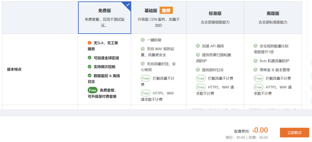 阿里云的CDN加速免费领取-程序员态空